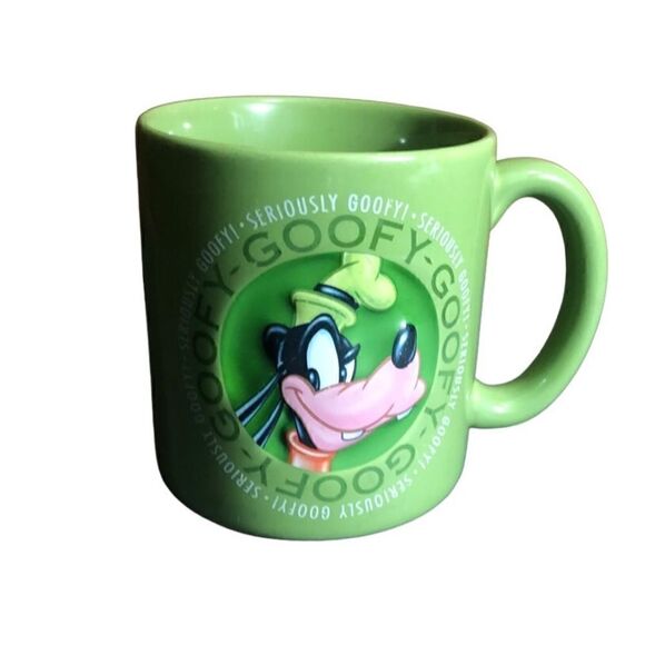 The Disney Store 3D Seriously Goofy Green Coffee Mug - Picture 1 of 4